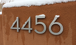 mid century house numbers